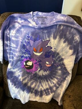 Pokémon Gengar Tie-Dye Graphic Tee - Purple